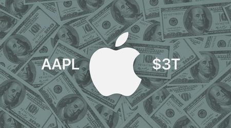 Apple avslutar sin första handelssession någonsin med ett börsvärde på mer än 3 biljoner USD