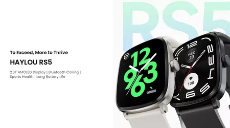 Haylou RS5: 2,01″ AMOLED-skärm, samtalsstöd, SpO2-sensor, IP68-skydd och upp till 15 dagars batteritid för 39 USD
