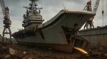 Admiral Kuznetsov kan skickas för skrotning: Ryssland stoppar reparationen av sitt enda hangarfartyg