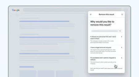 Google tillåter användare att snabbare ta bort personlig information från sökresultat