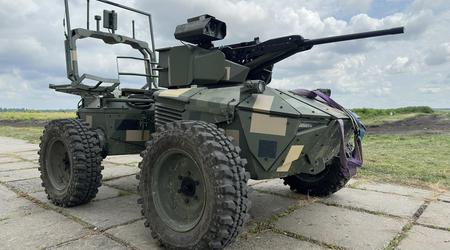 Ukrainas försvarsmakt testar den obemannade roboten Ironclad med värmekamera och ShaBla M2 stridstorn under verkliga stridsförhållanden