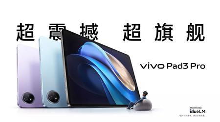 vivo Pad 3 Pro: 13-tums 144Hz-skärm, MediaTek Dimensity 9300-chip, 11 500mAh-batteri med 66W laddning och pris från $415