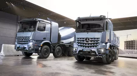 Mercedes-Benz har avslöjat eArocs 400 el-lastbilen - en betongblandare och tippvagn med nollutsläpp