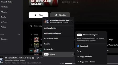 Ny Tidal-funktion låter dina vänner upptäcka låtar som du delar på Spotify