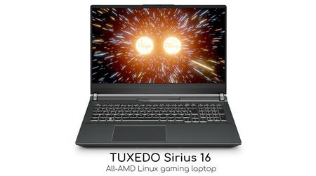 Tuxedo Sirius 16 - världens första bärbara dator för Linux-spel, pris från 1 699 euro