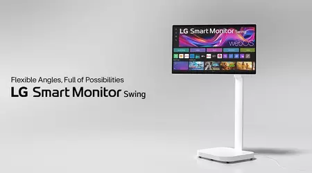 Ingen behov av dator längre: LG introducerar Smart Monitor Swing med webOS på ett stativ med hjul