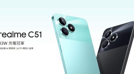 Realme C51 - 90Hz-skärm, 50MP-kamera, 5000 mA*h och Android 13 till ett pris av $ 125