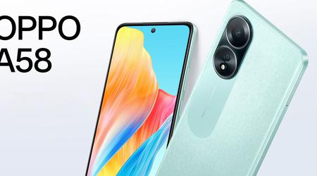 OPPO A58 4G: FHD+-skärm, MediaTek Helio G85-chip, 50 MP dubbelkamera och IPX4-skydd