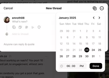 Med Threads kan du nu schemalägga ...