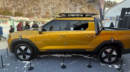 Koreas svar på Teslas Cybertruck: KGM SsangYong har visat upp den eldrivna pickupen Musso EV
