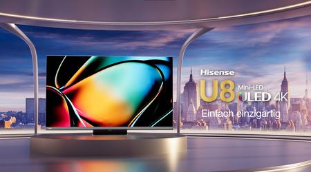 Hisense U8KQ: serie 4K mini-LED-TV-apparater med diagonaler på upp till 75 tum