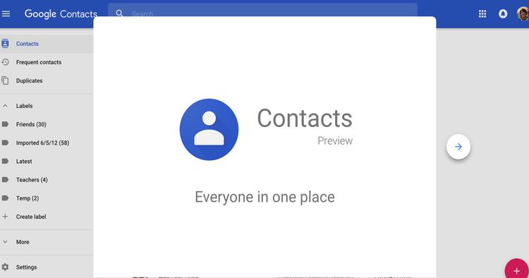 Uppdatering av Google Kontakter gör det ...
