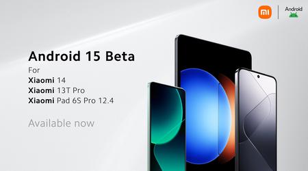 Xiaomi 14, Xiaomi 13T Pro och Xiaomi Pad 6S Pro har fått betaversionen av Android 15