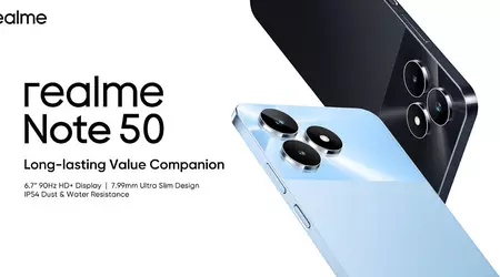 realme Note 50: den första smarttelefonen i företagets nya sortiment