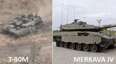 Ryska propagandister försökte få förstörelsen av deras T-90M Breakthrough-stridsvagn i Ukraina att framstå som ett nederlag för en Merkava IV i Israel