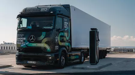 Mercedes eActros 600 elektrisk lastbil siktar mot Guinness-rekord
