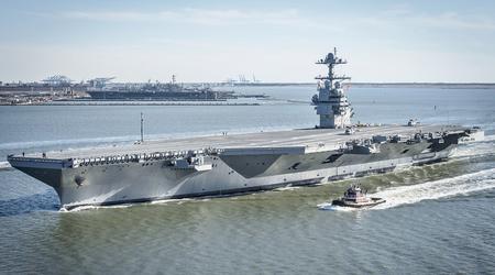 Den amerikanska flottan skickade världens största hangarfartyg USS Gerald R. Ford värt mer än 13 miljarder dollar till Turkiet