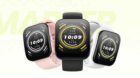 Amazfit Bip 5: 1,91-tums skärm, BioTracker-sensor och upp till 10 dagars batteritid för 89 USD