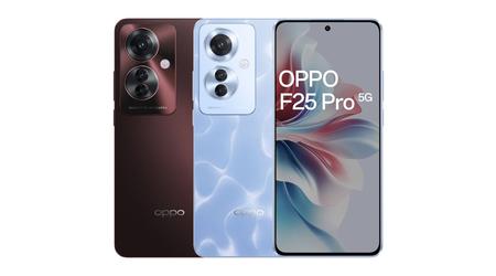 OPPO F25 Pro: 120 Hz AMOLED-skärm, MediaTek Dimensity 7050-chip, IP65-skydd och 64 MP-kamera för 290 USD