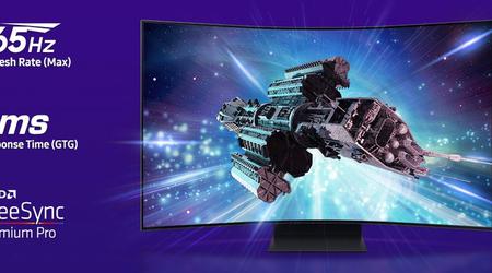 Samsung Odyssey Ark G97NC - böjd gamingmonitor med 4K UHD-upplösning och 165 Hz bildfrekvens