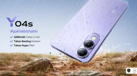 Vivo lanserar instegsmodellen Y04s med 6000mAh-batteri och MIL-STD-810H certifiering