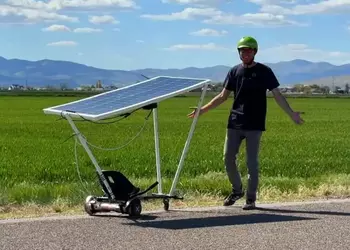 En trasig gyroscooter har förvandlats till ...