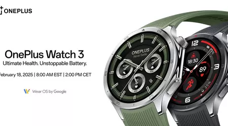 OnePlus tillkännager lanseringen av den nya OnePlus Watch 3: Presentationsdatum är den 18 februari