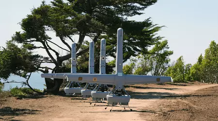 Shield AI, baserat i USA, presenterar en uppdaterad version av V-BAT-drone med utökat räckvidd