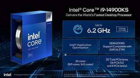 Kapplöpningen om megahertz fortsätter: Intel Core i9-14900KS uppnår 6,2 GHz kraft direkt ur lådan