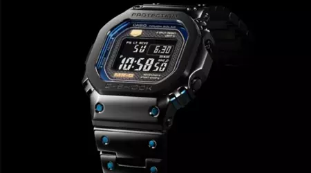 Ny G-Shock MRG-B5000BA-1JR med titanfodral och blå accenter dyker upp i Casios online-lista