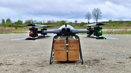 Idén med Ukrainas väpnade styrkor: den amerikanska armén testar blodleverans med drönare