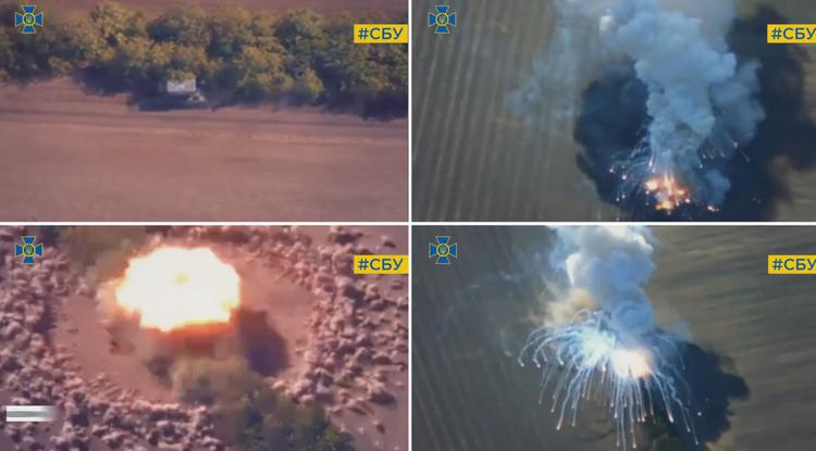 HIMARS förstörde ett ryskt TOS-1A tungt ...