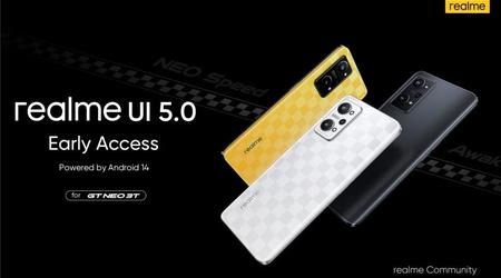 Realme GT Neo 3T har fått en betaversion av realme UI 5.0 med operativsystemet Android 14