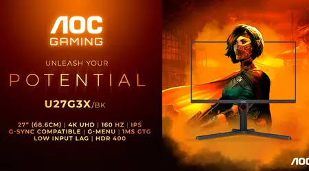 4K UHD, 160 Hz och NVIDIA G-Sync för 500 £ - AOC Gaming U27G3X/BK skärm avtäckt