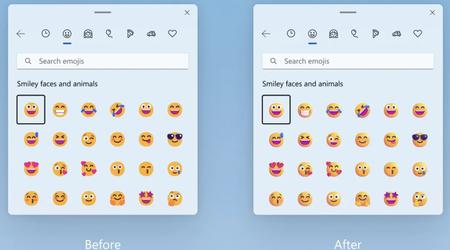 Den senaste testversionen av Windows 11 har uppdaterade emojis som Microsoft tillkännagav redan 2021