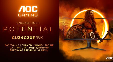 AOC Gaming CU34G2XP/BK - en WQHD-spelmonitor med 180Hz uppdateringsfrekvens för £339