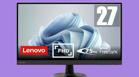 Lenovo D27-45 på Amazon: 27-tums bildskärm med 75Hz uppdateringsfrekvens och 70 € rabatt