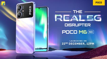 Xiaomi kommer att presentera POCO M6 5G budget smartphone den 22 december