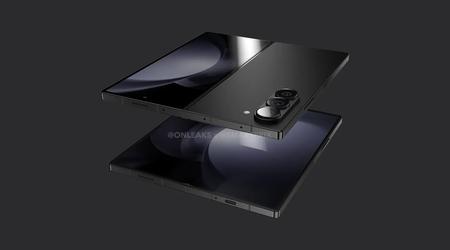 Samsung Galaxy Fold 6 mock-up visar en vinklad design som liknar Galaxy S Ultra och Galaxy Note-modellerna