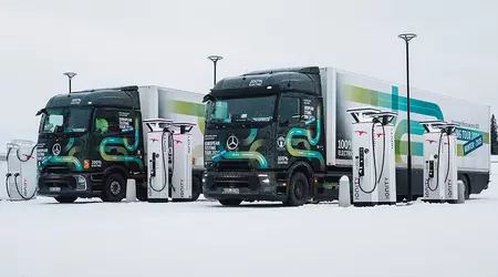 Mercedes eActros 600 testades på nytt under vintern - förbrukningen ökade med 25 procent och ibland 50 procent