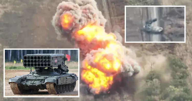 En FPV-drönare sköt sönder ett ryskt ...