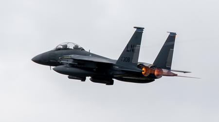 F-15E 91-0308 var det första Strike Eagle-flygplanet på Lakenheath-basen i Storbritannien som flög 10 000 timmar