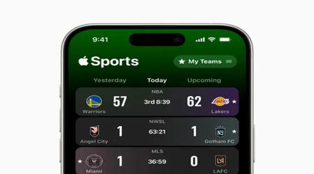 Apple lanserar appen Apple Sports med vadslagningsresultat från sportligor