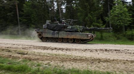 AFU visade de första bilderna av den amerikanska stridsvagnen M1 Abrams i aktion