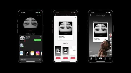 TikTok erbjuder nu musikdelning med Apple Music och Spotify i olika format