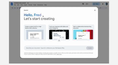 Google börjar testa funktionen "Hjälp mig att skapa" som drivs av Gemini i Google Docs