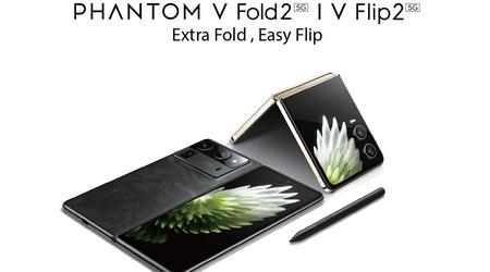 Insider visar hur de vikbara smartphones TECNO Phantom V Fold 2 och TECNO V Flip 2 kommer att se ut 