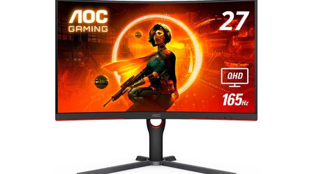 Dagens erbjudande på Amazon: AOC CQ27G3S 27-tums böjd spelmonitor med 165Hz-stöd för $ 40 rabatt