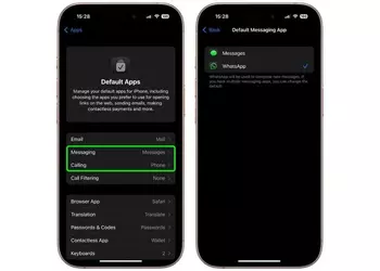 WhatsApp kan nu väljas som standardapp ...
