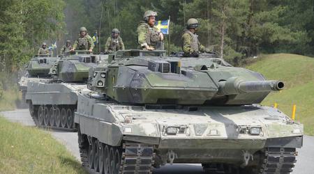 Sverige har överfört 10 Stridsvagn 122 till Ukraina, en moderniserad version av den tyska stridsvagnen Leopard 2A5